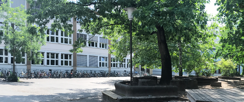 Schulsozialarbeit an der Evangelischen Schule Neukölln, Schulhof